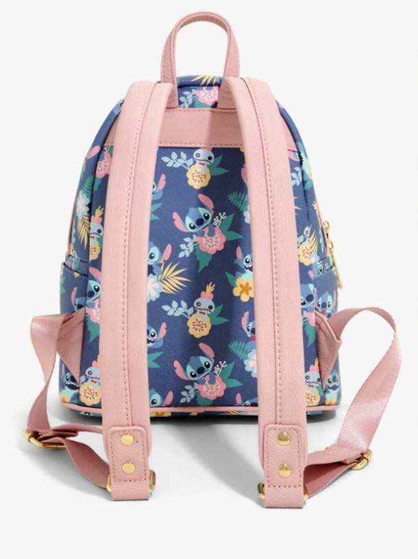 Loungefly Disney Lilo Stitch Scrump Doll Floral Fashion Mini Backpack Purse - Walmart.com