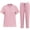 Z Pink, variant on Womens Sweat Suits 2 Piece Set Clearance Scrubs for Women Set Stretch V Neck Scrub Top Jogger Pant Nursing Working Scrubs Sets Breathable Casual Outfits