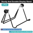 thumbnail image 2 of 3 Pack Plate Stand Easel Picture Frame Stand Adjustable Foldable Tablet Iron Display Holder for Displaying Photos, Plates, Cookbooks(Black), 2 of 7