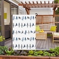 thumbnail image 5 of Garden Flag Double-Side Printed House Flag Rowley Birds Floral Pattern Yard Flag Buffalo Plaid White Blue Welcome Banner Decor Outdoor Holiday Decorations 12*18in, 5 of 8