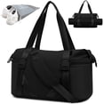 thumbnail image 1 of Bolsa de gimnasio Maxtop para mujer y hombre, negra, para yoga, con funda para zapatos, 1 of 7