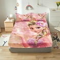 thumbnail image 1 of Frozen  Printed 2/3pcs Bedding Set Fitted Sheet 100% Polyester Anime Home Decor Suitable For Children And Adults, 1 of 6