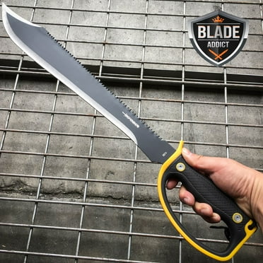 24" HUNTING SURVIVAL Sawback Camping Outdoor MACHETE Blade Knife