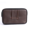 thumbnail image 4 of Bolsa Litchi Patrón Monedero Hombres Cuero Tarjeta Cartera Cinturón (Café Horizontal) Ehuebsd Para Estrenar, 4 of 9