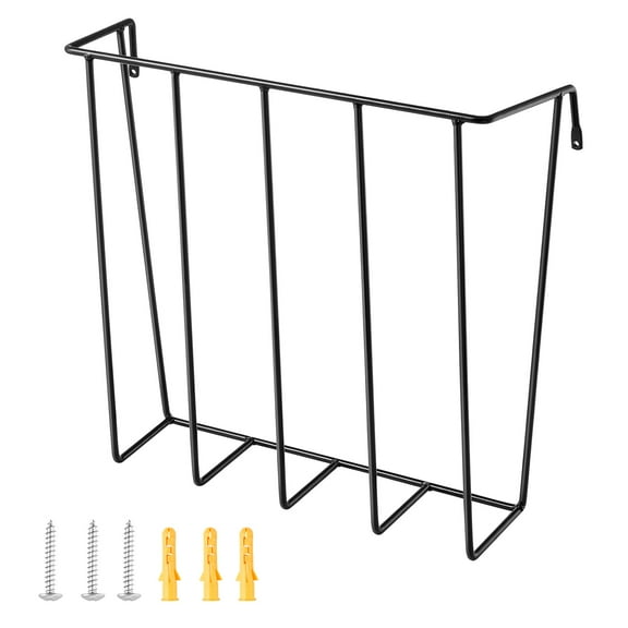 KFFKFF Animal Feed Dispenser, 24 Gallons Volume, Dual Pack Robust Steel Goat Fodder Rack, 27'' Length Wall Attachable Equine Feed Holder, Multi-sided Feed Station for Sheep Ranch Indoor Outdoor