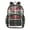 Red Green White, variant on Clear Backpack 12L Large Capacity Transparent Waterproof Red Green White Plaid