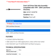 thumbnail image 2 of Front Left Driver Side Axle Assembly - Compatible with 1999 - 2004 Land Rover Discovery 2000 2001 2002 2003, 2 of 2