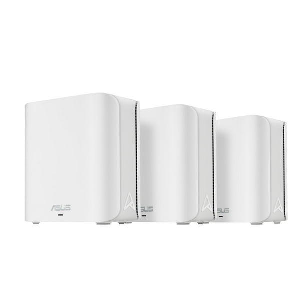 Asus ZenWiFi BD4 BD4(W-3-PK) Wi-Fi 7 IEEE 802.11 a/b/g/n/ac/ax/be Enrutador Inalámbrico Ethernet - Banda Dual - Banda ISM de 2,40 GHz - Banda UNII de 5 GHz - 4 x Antena (4 x Interna) - Velocidad Inalá