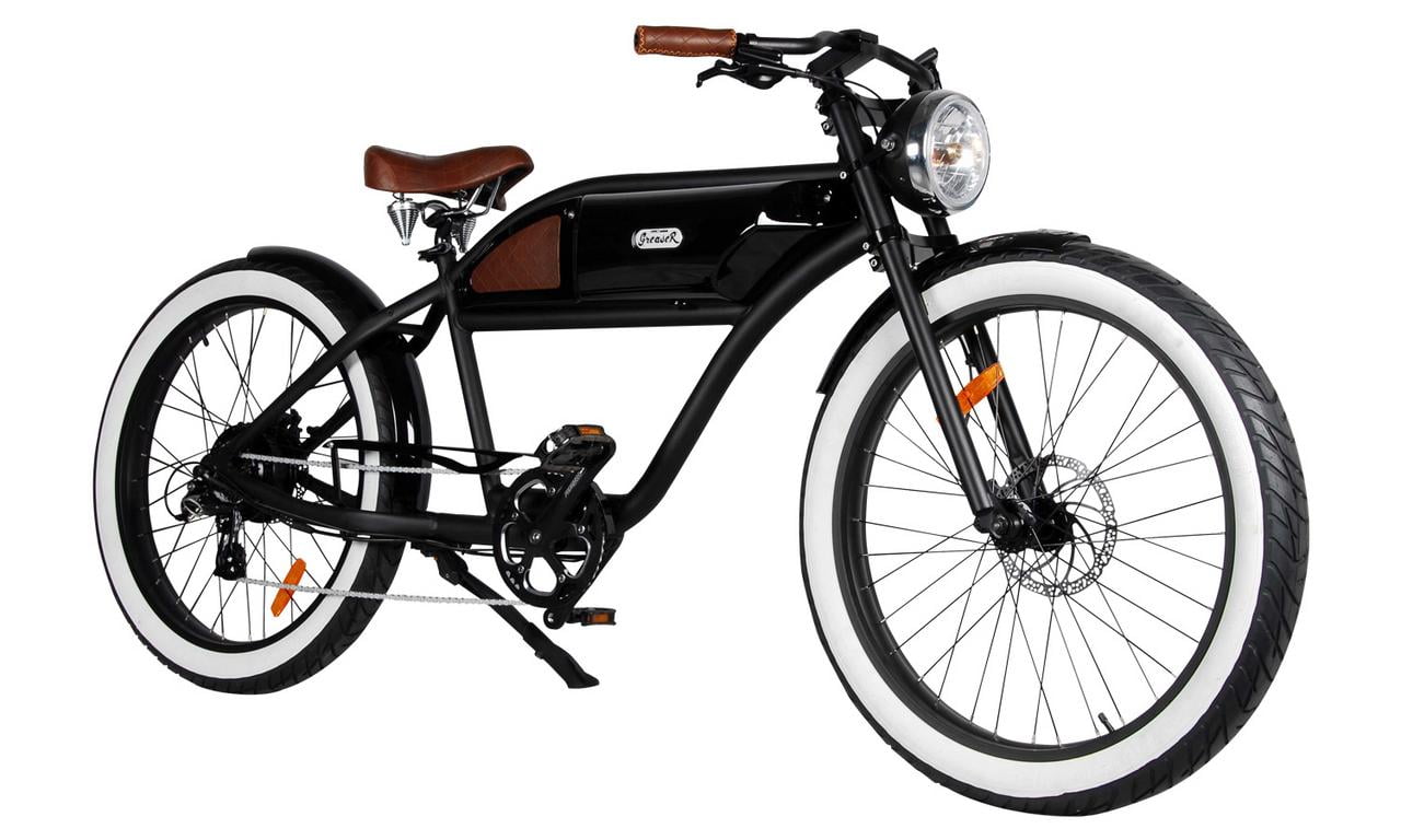 GREASER RETRO STYLE Electric BIKE 26" Wheels, Bafang 350W Brushless