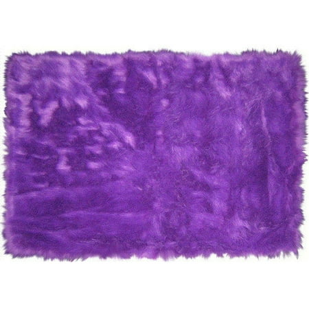 Fun Rugs Flokati Purple Area Rug