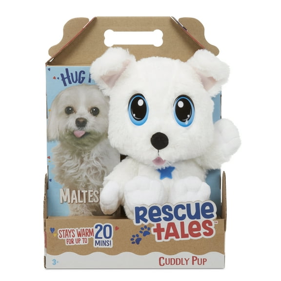 Rescue Tales Cuddly Pup Maltese Soft Plush Pet Toy