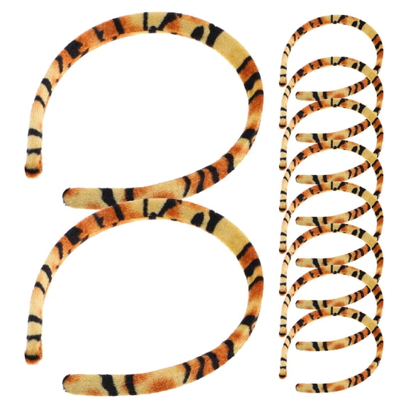 Raindrops 10Pcs Animal Print Headband Fabric Light Brown DIY Friendly Crafters New Year