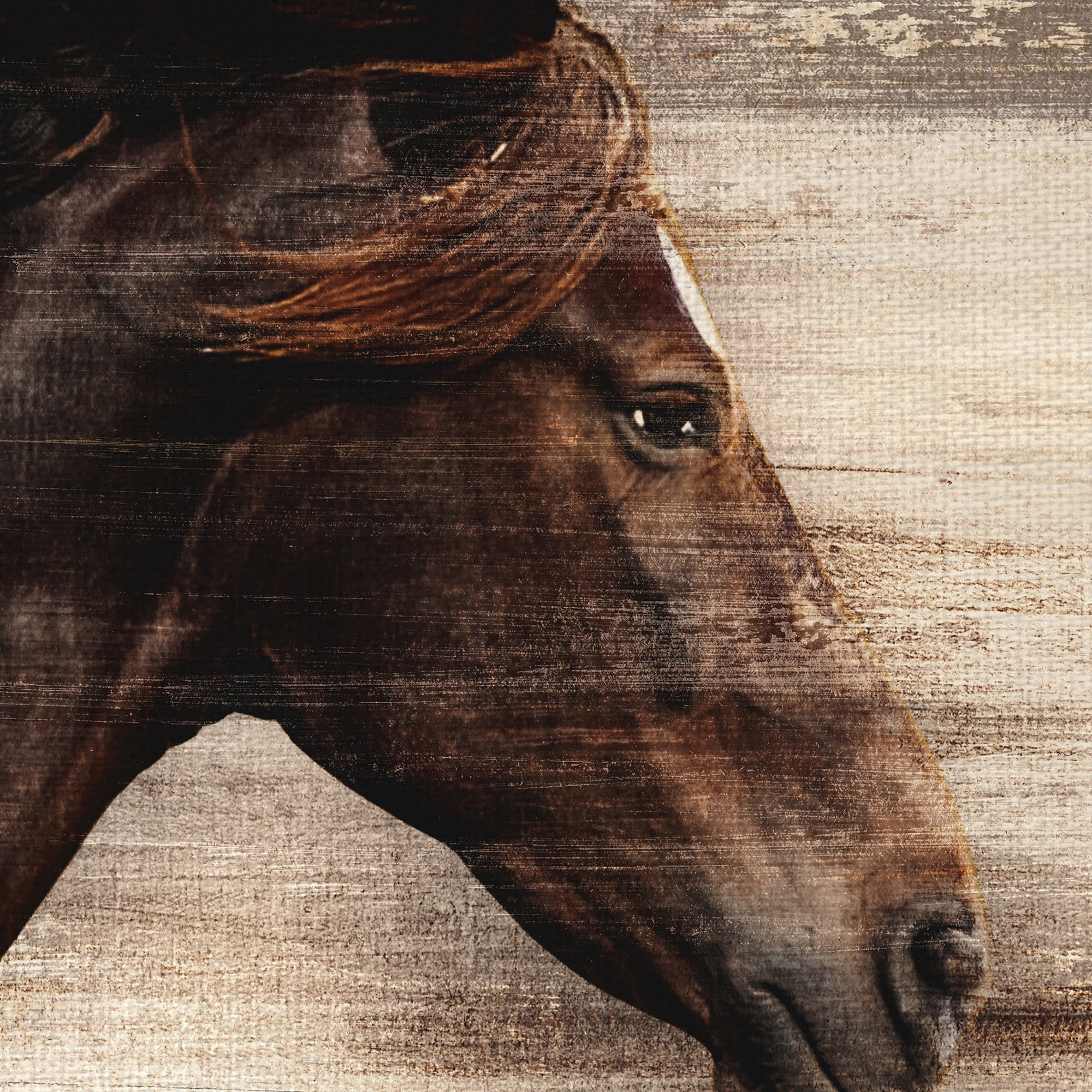 Masterpiece Art Gallery Horse in Majestic Motion by Belle Maison Canvas Art Print 22" x 28"