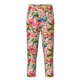 thumbnail image 2 of Gukieu Watercolor Birds Print Youth Home Trousers, Elastic Waistband with Pockets for Home and Outing, Suitable for Children Aged 5-16-Large, 2 of 6
