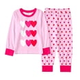thumbnail image 3 of LRen Cute Valentines Day Outfits for Boys Long Sleeve Trucks Love Heart Long Sleeve Sweatshirt Top+Jogger Pants 2PCS Set Valentines Day Classroom Gifts, 3 of 5