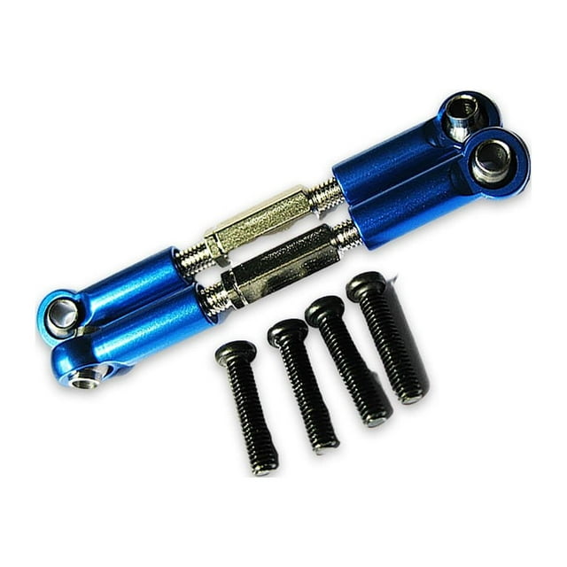 Xingzhi Aluminum Alloy Front Rear Servo Link For 1/18 Hobbico Dromida RC Car S Potential With Aluminum Alloy Front Rear Servo dark blue 1Set