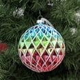 thumbnail image 3 of Holiday Ornament Rainbow Ball Glass Christmas 8401314 Diamond, 3 of 3