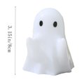 thumbnail image 2 of Halloween Night Light, Mini Glowing Ghost Decoration, Funny Whimsical Holiday Ornament, Cute Resin Tabletop Decor for Nightstands, Bookshelves, Mantels and Desks, Halloween Home Decor Gift, 2 of 7