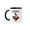 Black/White, variant on 3drose, Funny Cute Colorful Funky Rooster Playing Saxophone Cartoon, 11oz Two-tone Yellow Mug