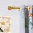 thumbnail image 2 of 2Packs Curtain Rod 1inch Diameter Adjustable Window Drapery Rods with ball finials, 3piece brackets, hardware kits. Gold 48-86 inches., 2 of 6
