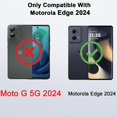 thumbnail image 2 of Funda de teléfono LeYi para Motorola Edge 2024 de silicona líquida negra, 2 of 7