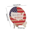 thumbnail image 3 of Adorno de madera para mesa del Día de la Independencia | Pieza decorativa festiva del 4 de julio | Decoración festiva para escritorio, 3 of 6