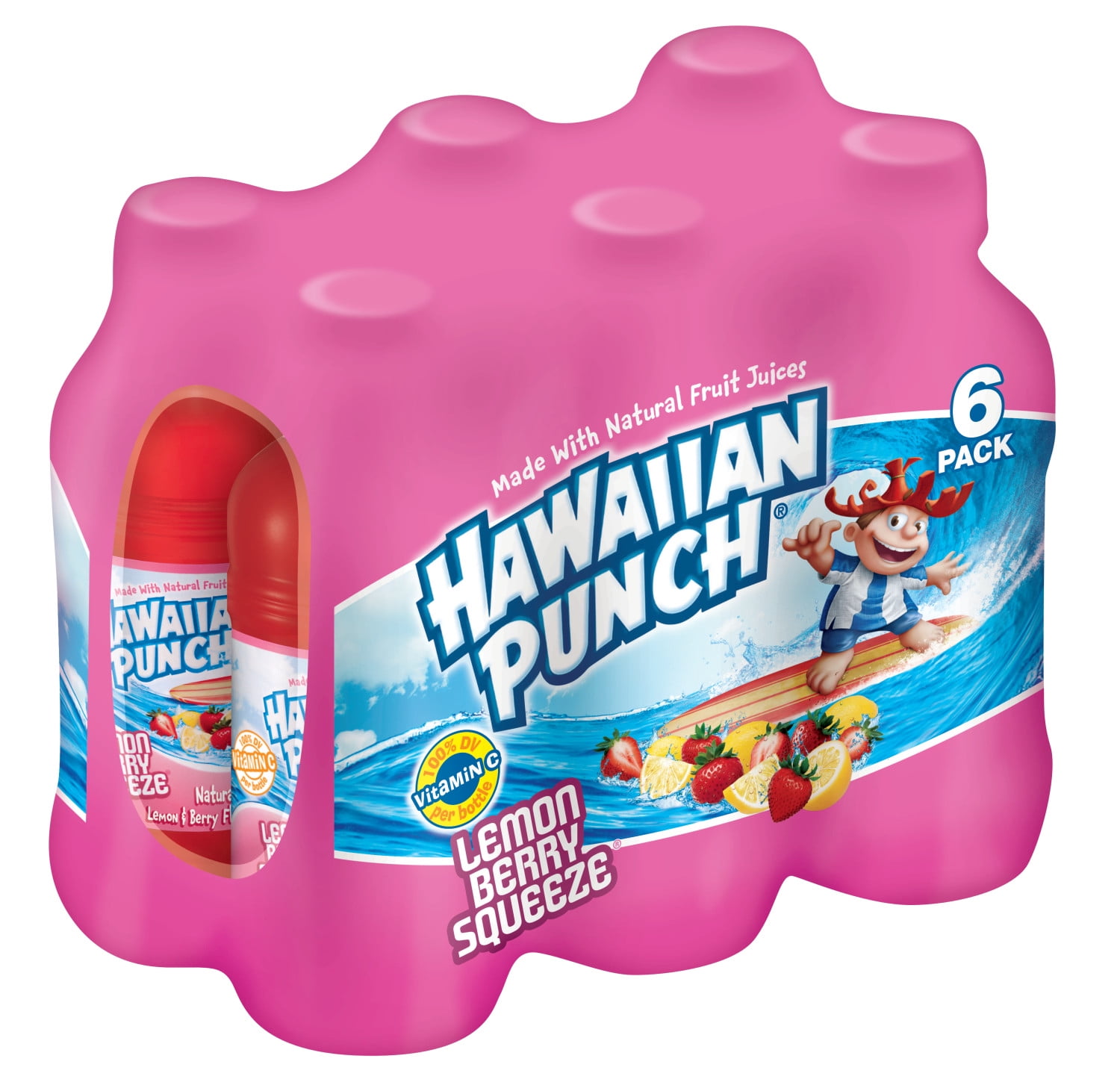 Hawaiian Punch Lemon Berry Squeeze, 10 Fl Oz 6pk
