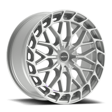 16x7.5 Motiv 442S Breach Gloss Silver Wheel 5x100/5x4.5 (40mm)