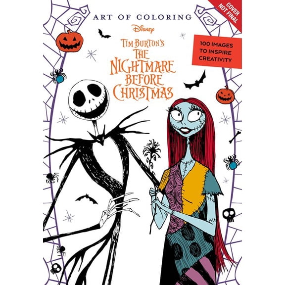Art of Coloring: Disney Tim Burton's the Nightmare Before Christmas, 128 pages (Paperback)