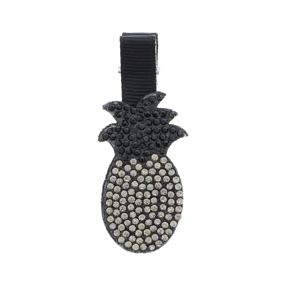 Motique Accessories Adorable Studded Pineapple Hair Clip for Little Girls - Silver