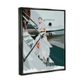 thumbnail image 4 of Stupell Industries Magic of New Beginnings Uplifting Woman Boarding Airplane Graphic Art Luster Gray Floating Framed Canvas Print Wall Art, Design by Amelia Noyes, 4 of 5