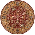 thumbnail image 2 of SAFAVIEH Classic Gloria Oriental Wool Area Rug, Red/Gold, 8' x 8' Round, 2 of 12