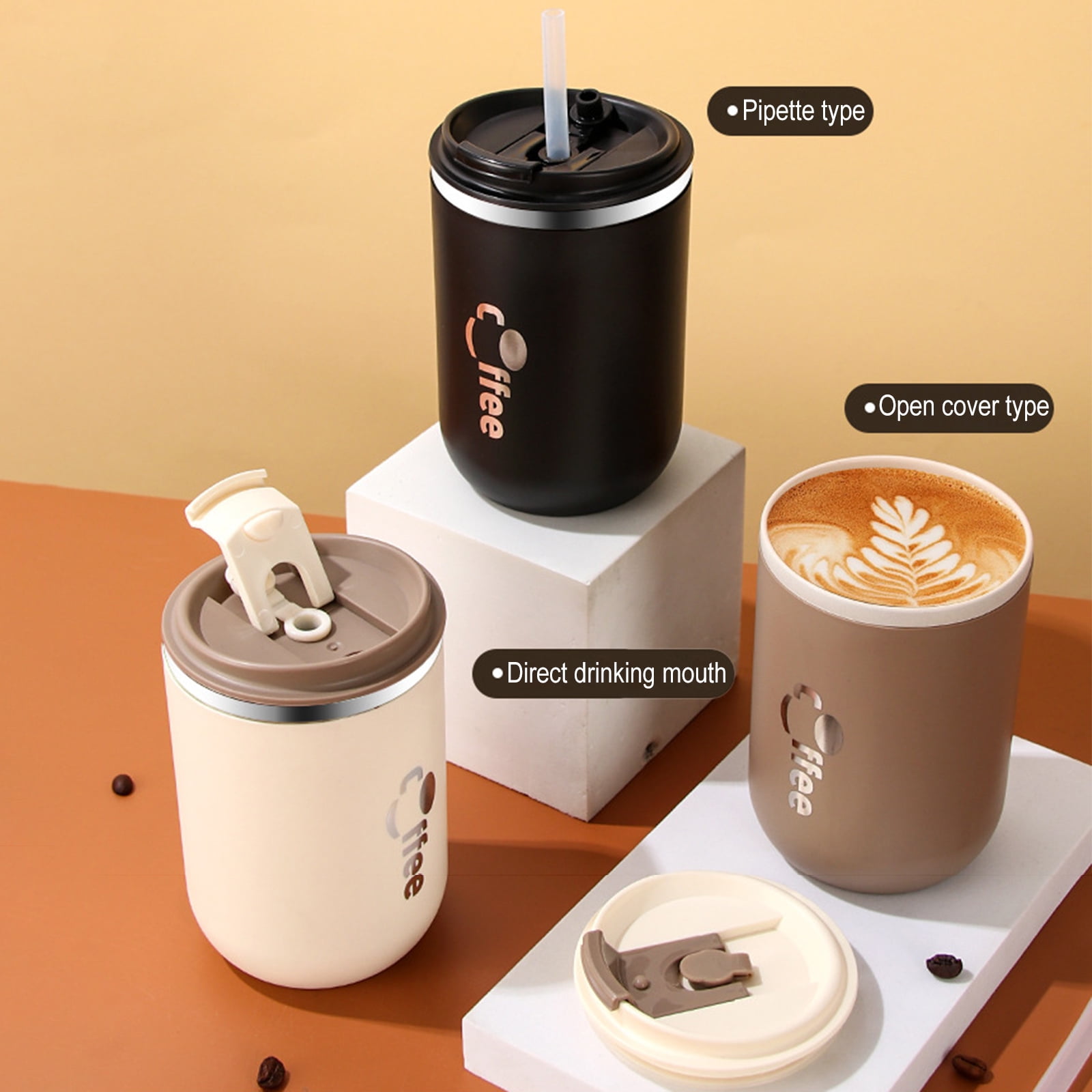 4 Pcs 17 oz Stainless Steel Vacuum Insulated Tumblers Coffee Travel Mug  Leakproof Coffee Cup with Li…See more 4 Pcs 17 oz Stainless Steel Vacuum