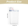 thumbnail image 3 of 1Pc Grain Storage Tank,Kitchen Food Rice Sealed Container With Airtight Design,Measuring Cup and Pour Spout,Dry Food Holder with Easy Locking Lid,Rice Storage Cereal Container Dispenser,Clear, 3 of 8
