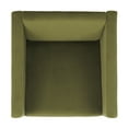 thumbnail image 5 of SAFAVIEH Ylva Modern Style Accent Chair, Olive Velvet, 5 of 11