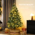 thumbnail image 4 of HOMCOM 6ft Frosted Christmas Tree with Dual Colour, Full Spruce Xmas Tree, 4 of 10