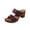 Red, variant on Lenago Women Sandals Casual Comfortable Plus Size Solid Color Round Toe Open Toe Heel High-Heeled Sandals 36