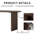 thumbnail image 6 of MAYEERTY 79x40x30 Modern Oval Dining Table, Contemporary Home Wood Kitchen Table, Walnut Color​, 6 of 9