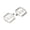 One pair in silver, variant on Mosiee Mountain Bike Pedals Aluminum Body Chromoly Axle 11.7X11.4X1.5 cm Spiked Design One Pair in Orange