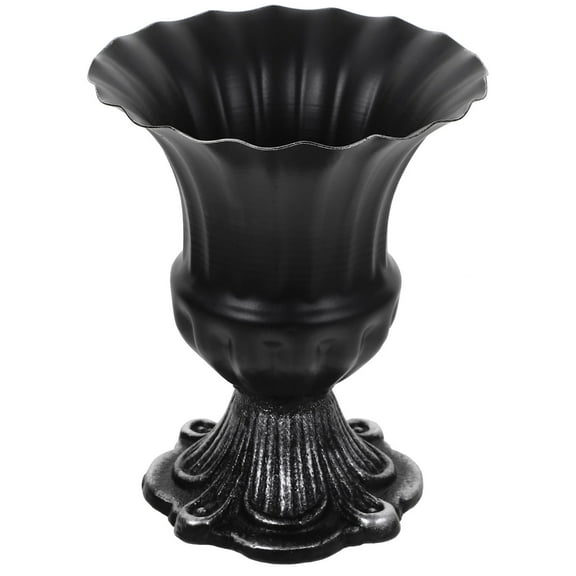 Pretyzoom Decorative Metal Vase Black for Home Centerpieces Easy to Clean and Stylish