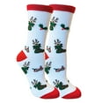 thumbnail image 2 of Lilgiuy Women Men Christmas Stockings Cute Santa Claus Snowman Tree Knit Long Stockings for Xmas Party Personalized Decoration Stockings, 2 of 2