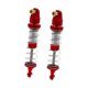 thumbnail image 3 of 2x Accesorios de amortiguador RC Resorte ajustable Repuestos Reemplazo Fácil Rojo y plata, 3 of 9