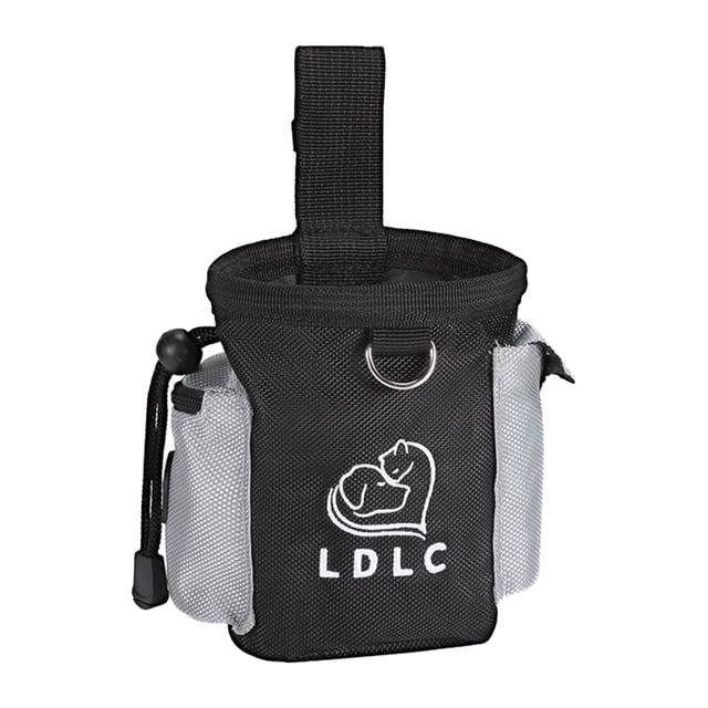 FLhrweasw Pet Training Reward Snack Bag Con Ajustable Dog Treat Bag (negro Gris)