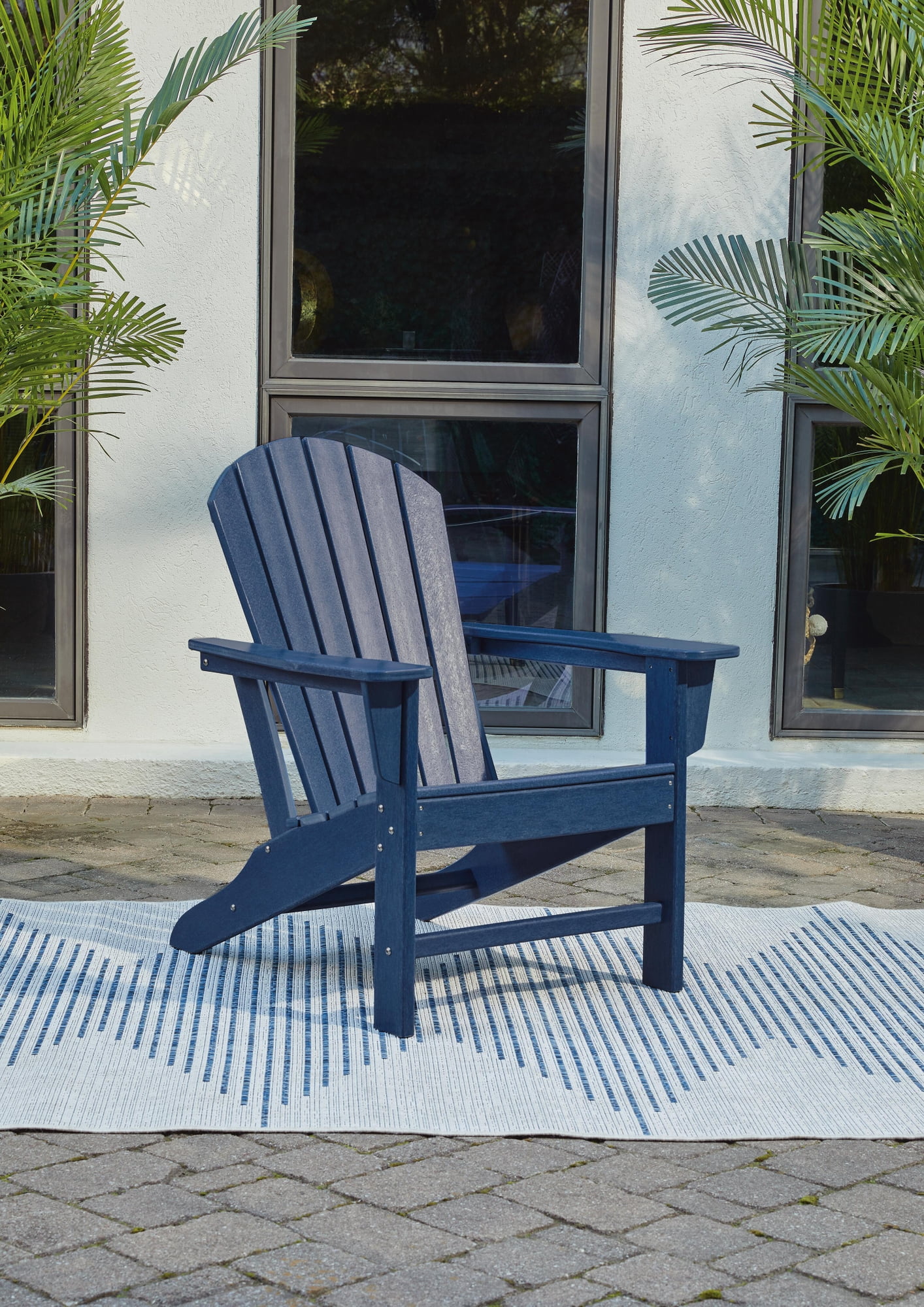 Signature Design by Ashley Casual Sundown Treasure Adirondack Chair  Blue