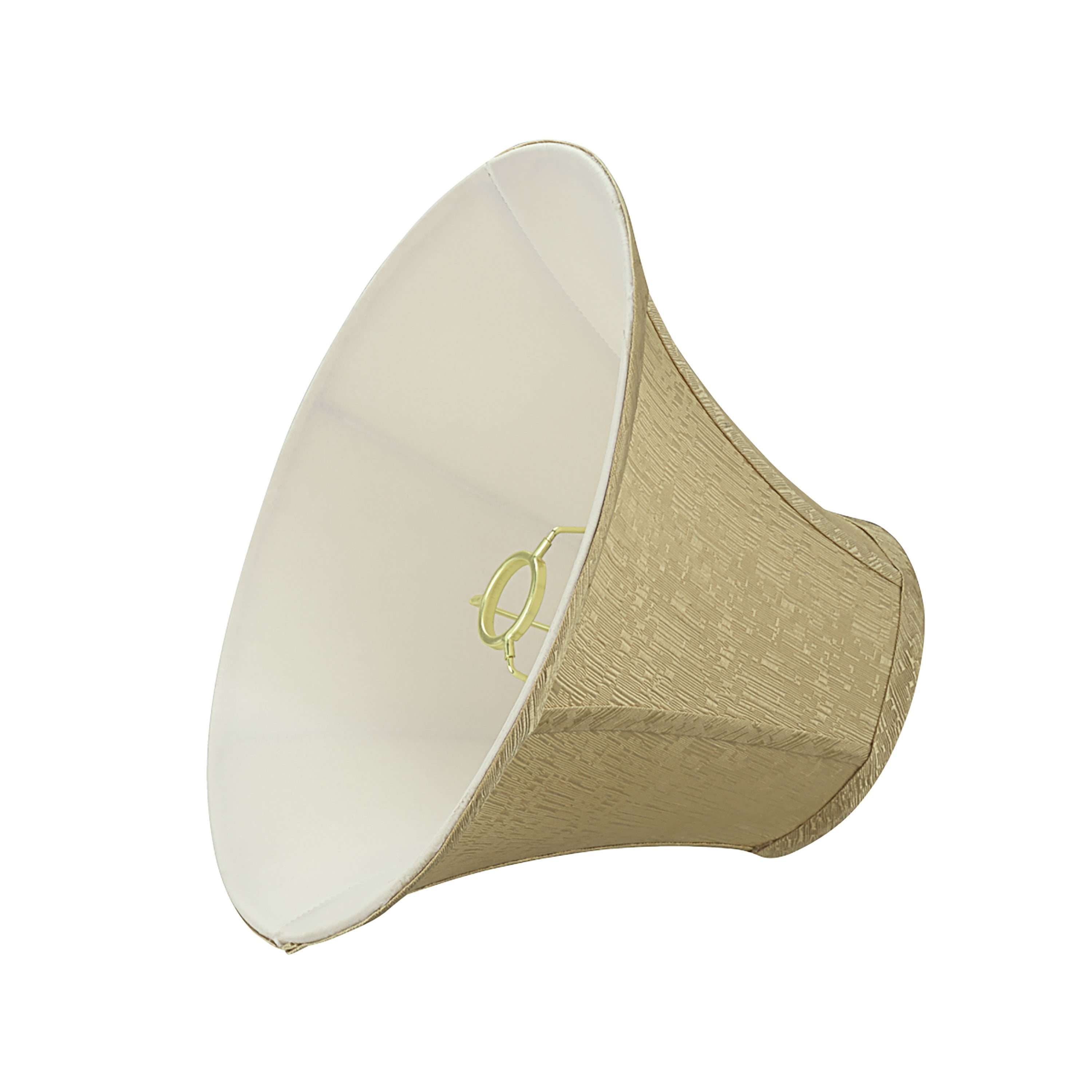 Aspen Creative 58003 Transitional Bell Shape UNO Construction Lamp Shade in Light Gold, 13" Wide (6" x 13" x 9")