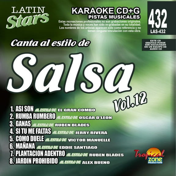 Karaoke Latin Stars 432 Salsa Vol.12