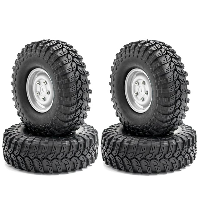 Neumáticos de coche con llantas de repuesto para 1/10 Axial SCX10 90046 90047 CC10 Remote Control Car Abanopi Neumático