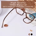 thumbnail image 3 of Gafas con bloqueo de luz azul FONHCOO TR90, montura moderna, 3 of 7