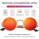 thumbnail image 4 of Lentes de Sol AIEYEZO Redondos Steampunk con Montura Metálica Bloqueo UV 100%, 4 of 7