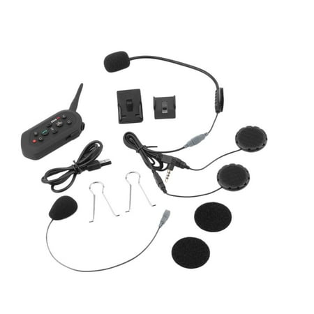 Waterproof Motorcycle Helmet 6 Riders Wireless bluetoot h Intercom Interphone